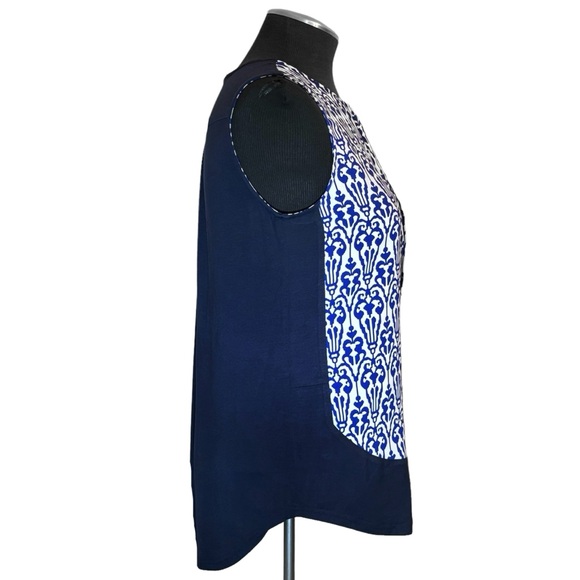 Collective Concepts – Sleeveless Stretch Button Ikat Top - Stitch Fix - Small - Picture 5 of 10